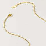 YACHAN Stainless Steel Heart Pendant Necklace with Natural Stone