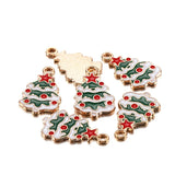 YACHU 10pcs Christmas Snowflake Winter Charms Pendants