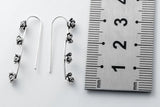 925 Silver Flower Ear Cuff Clip Earrings for Women