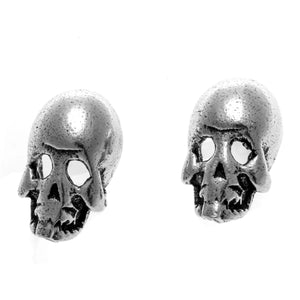 925 Silver Skull Skeleton Stud Earrings for Women CE84
