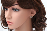 925 Silver Skull Skeleton Stud Earrings for Women CE84