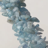 Aquamarine Stretch Cuff 5 Layer Chakra Bracelet for Women