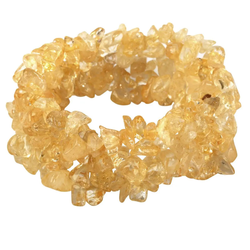 Citrine Braided Chakra Bracelet for Women