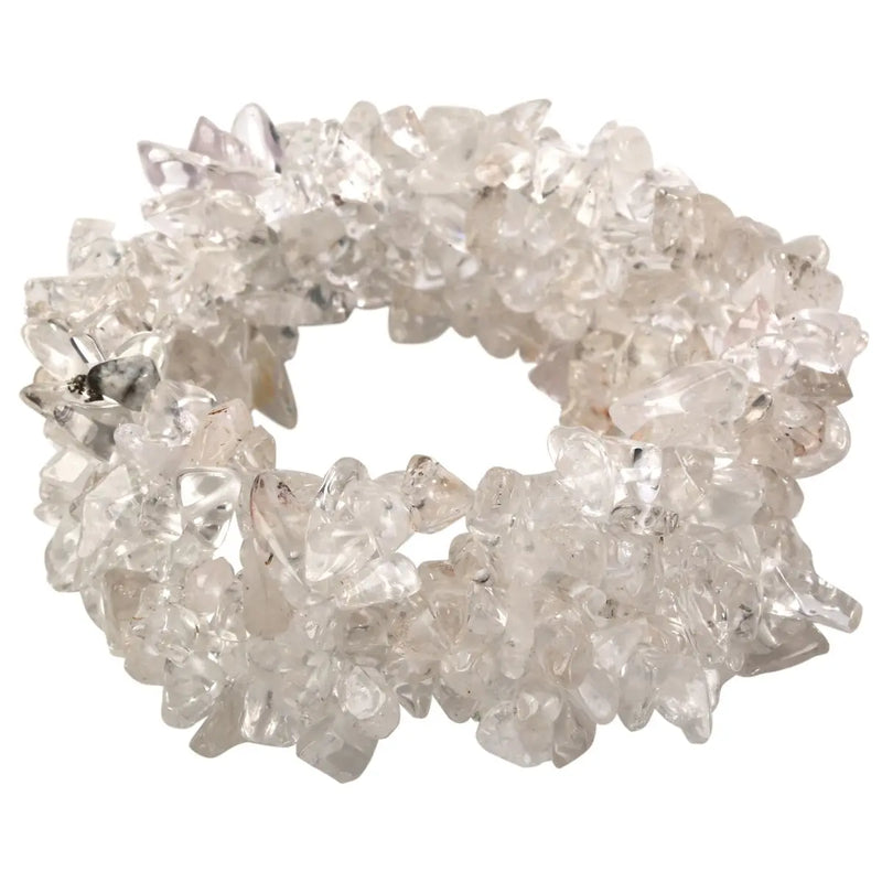 Clear Quartz 5 Layer Chakra Bracelet for Women