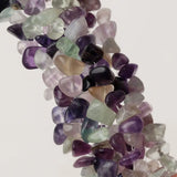 Fluorite Stretch Cuff 5 Layer Braided Chunky Chakra Bracelet