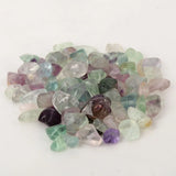 Fluorite Stretch Cuff 5 Layer Braided Chunky Chakra Bracelet