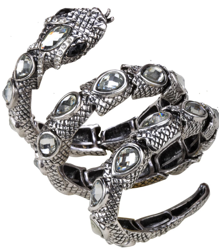Snake Armlet Upper Arm Cuff Crystal Bangle Jewelry