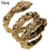 Snake Armlet Upper Arm Cuff Crystal Bangle Jewelry