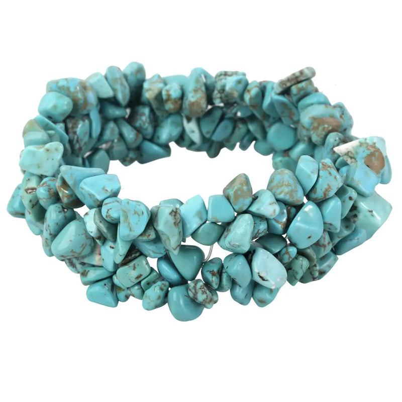 Turquoise 5 Layer Braided Chakra Bracelet for Women