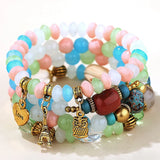 Bohemian Tower & Owl Bracelet for Women BT210014
