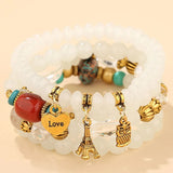 Bohemian Tower & Owl Bracelet for Women BT210014