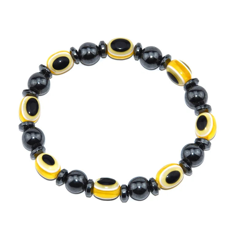 Magnetic Slimming Hematite Stone Bracelet Beads Health Care Magnet Therapy