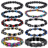 Magnetic Slimming Hematite Stone Bracelet Beads Health Care Magnet Therapy