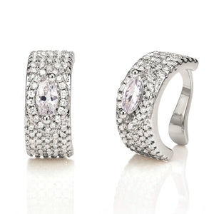 CZ Clip Earrings, Ear Cuffs Pendientes De Clip, Women Accessories