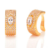 CZ Clip Earrings, Ear Cuffs Pendientes De Clip, Women Accessories