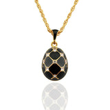 Handmade Enamel Egg Pendant Necklace for Women