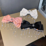Bling Rhinestone Tassel Hair Clips Wedding Hair Pins