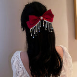 Bling Rhinestone Tassel Hair Clips Wedding Hair Pins