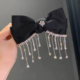 Bling Rhinestone Tassel Hair Clips Wedding Hair Pins