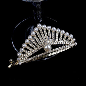Pearl Rhinestone Hair Claw Clip for Women