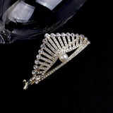 Pearl Rhinestone Hair Claw Clip for Women