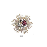 Colorful Crystal Brooch Pins Women Coats Brooches Pins Collar Jewelry
