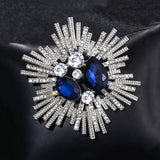 Colorful Crystal Brooch Pins Women Coats Brooches Pins Collar Jewelry