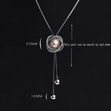 Rhinestone Pendant Long Necklaces for Women