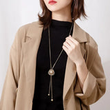 Rhinestone Pendant Long Necklaces for Women