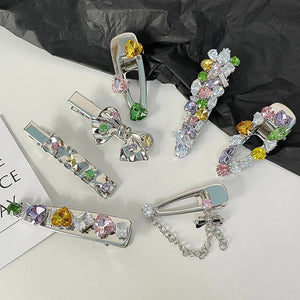 Zircon Crystal Hair Clip Hairpins Barrettes Hair Clips And Pins Hairgrip