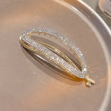 Metal Hair Claw Clip Pearl Rhinestone Ponytail Holder Wedding Hair Accessories
