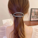 Metal Hair Claw Clip Pearl Rhinestone Ponytail Holder Wedding Hair Accessories