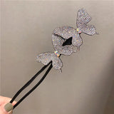 Women's Rhinestones Hair Clips Ponytail Holder Hair Accessories