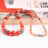 YAN YUAN Agate Beaded Necklace Jade Necklace Women's Jewelry