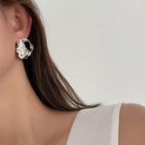 Irregular Metal Earrings Retro Geometric Woman Party Accessories