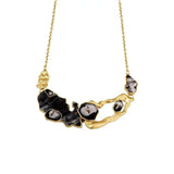 Metal Hollow Out Irregular Necklace Exaggerated Pendant Christmas