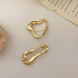 Metal Hollow Out Brooch Geometric Clothing Accessory