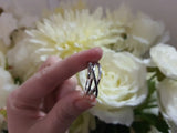 Neo-Gothic Tibetan Silver Engagement Wedding Rings BR165
