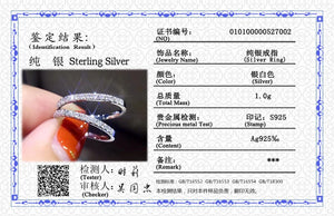 Tibetan Silver Stackable Rings with Zircon CZ - Wedding Jewelry Gift for Women