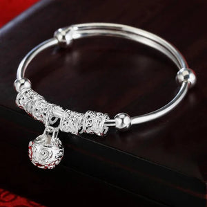 Adjustable Silver Bracelets for Kids - Child Gift Jewelry