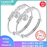 Adjustable Silver Bracelets for Kids - Child Gift Jewelry