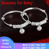 Adjustable Silver Bracelets for Kids - Child Gift Jewelry