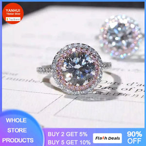Allergy Jewelry Tibetan Silver Rings Pink Cubic Zirconia Wedding Band