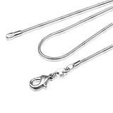 Allergy Tibetan Silver Necklaces 1mm Snake Chains 16-28inch Chokers Women Gift