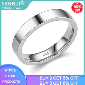 Tibetan Silver Couples Rings 4mm Flat Width R031F