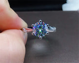 Tibetan Silver 6mm Zirconia Rings - Size 4-10 - Women's Gift