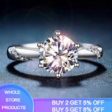 Tibetan Silver 6mm Zirconia Rings - Size 4-10 - Women's Gift
