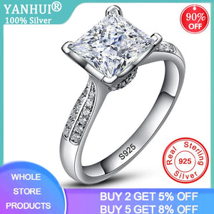Tibetan Silver Zirconia Bridal Wedding Ring