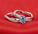 Tibetan Silver Stacking Ring Set Wedding Band Women Gift JZ032
