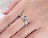 Tibetan Silver Zircon Rings for Women